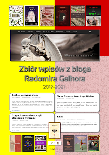 Okładka Zbiór wpisów z Bloga Radomira Gelhora, 2017-2021